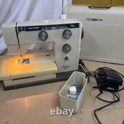 Vintage Super Clean Working RICCAR 808E Sewing Machine Heavy Duty Metal W Case