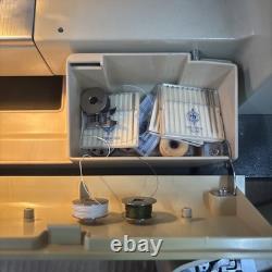 Vintage Super Clean Working RICCAR 808E Sewing Machine Heavy Duty Metal W Case
