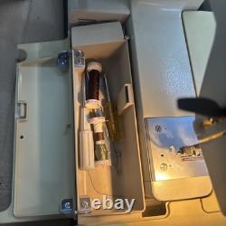 Vintage Super Clean Working RICCAR 808E Sewing Machine Heavy Duty Metal W Case