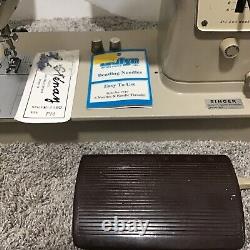 Vtg 1972 SINGER Stylist Zig-Zag Model 457 Sewing Machine Heavy Duty with Pedal