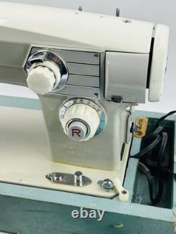 Vtg Domestic 264 Heavy Duty Sewing Machine Japan Case Manual Accessories Metal