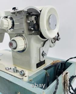 Vtg Domestic 264 Heavy Duty Sewing Machine Japan Case Manual Accessories Metal