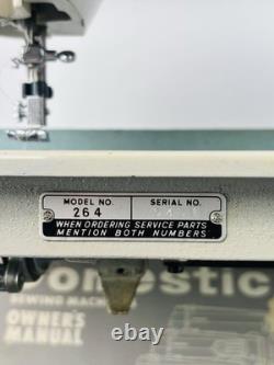 Vtg Domestic 264 Heavy Duty Sewing Machine Japan Case Manual Accessories Metal
