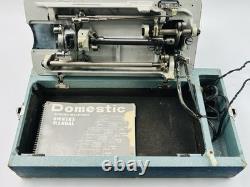 Vtg Domestic 264 Heavy Duty Sewing Machine Japan Case Manual Accessories Metal