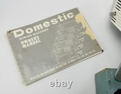 Vtg Domestic 264 Heavy Duty Sewing Machine Japan Case Manual Accessories Metal