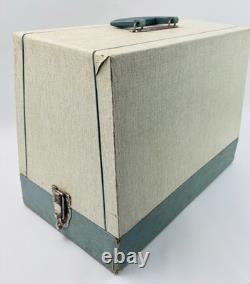 Vtg Domestic 264 Heavy Duty Sewing Machine Japan Case Manual Accessories Metal