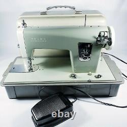 Vtg Heavy Duty Metal Kenmore Sewing Machine Leather Denim Model 148.296 1.2 Amp