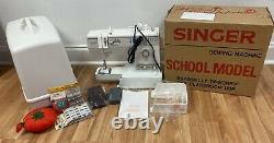 Vtg SINGER FREE ARM MODEL SCHOOL 9410 HEAVY DUTY SEWING MACHINE & CARRY CASE NEW