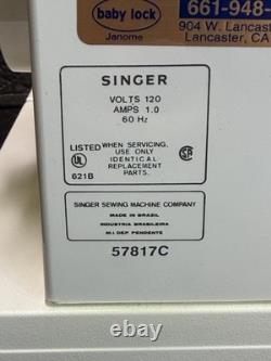 Vtg Singer 57817C Heavy Duty Sewing Machine Tested 17-Stitch Free Arm Workhorse