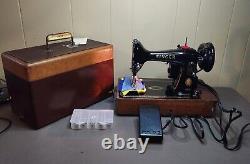 WORKING Vintage Heavy Duty Singer 99K 1957 Sewing Machine 3/4 Size