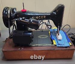 WORKING Vintage Heavy Duty Singer 99K 1957 Sewing Machine 3/4 Size