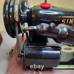 WORKING Vintage Heavy Duty Singer 99K 1957 Sewing Machine 3/4 Size