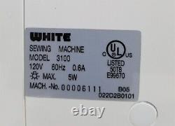 White Heavy Duty Computerized 3100 Sewing Machine Over 200 Diff. Stitches