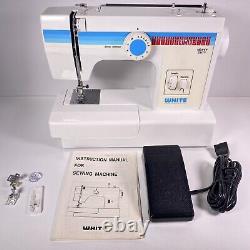 White Heavy Duty Multi Stitch Sewing Machine Model 1666 EUC