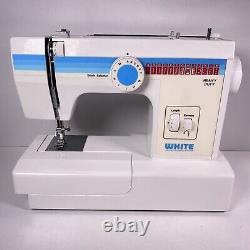 White Heavy Duty Multi Stitch Sewing Machine Model 1666 EUC