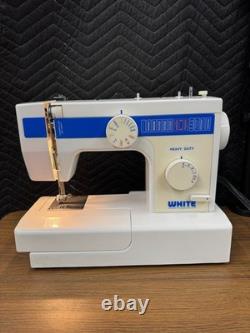 White heavy duty sewing machine, Model NO 1766