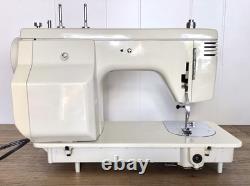 Works! Vintage Janome Stradivaro 669 Heavy Duty Japan Zigzag Sewing Machine A3